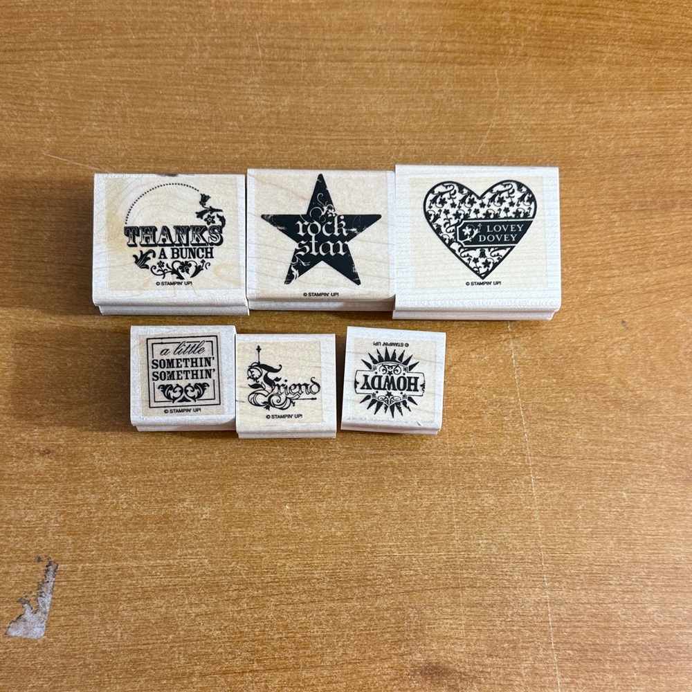 Stampin'‎ Up! Black and Tan Home Design Stamps